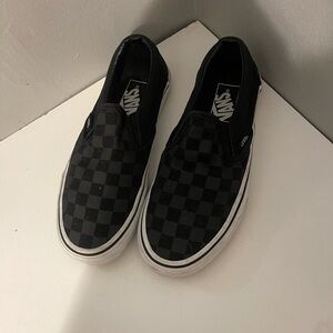 Vans skate slip on checkerboard